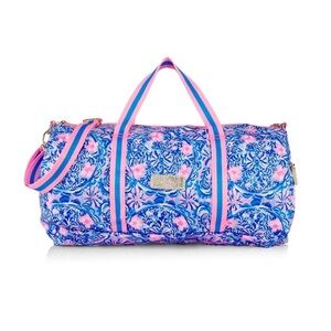 Lilly Pulitzer “Takin It Easy” Lani Duffle – Perfect for Yoga, Gym & Travel